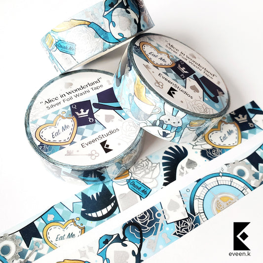 Alice in Wonderland, Foil Washi Tape