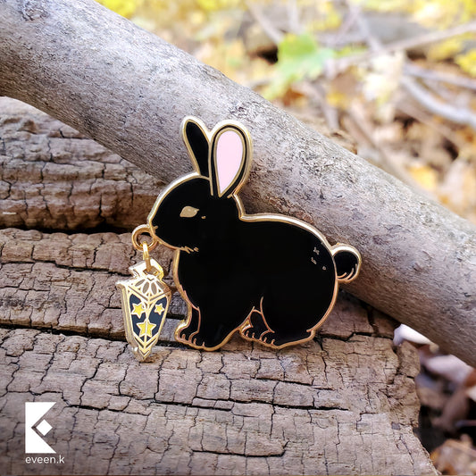 Bunny Star Carrier Enamel Pin