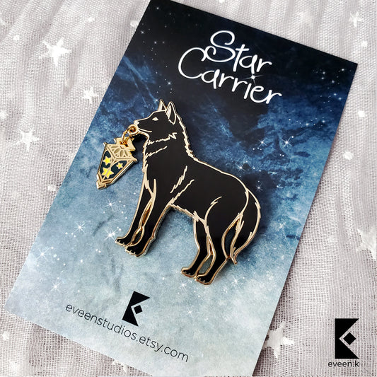 Wolf Star Carrier Enamel Pin