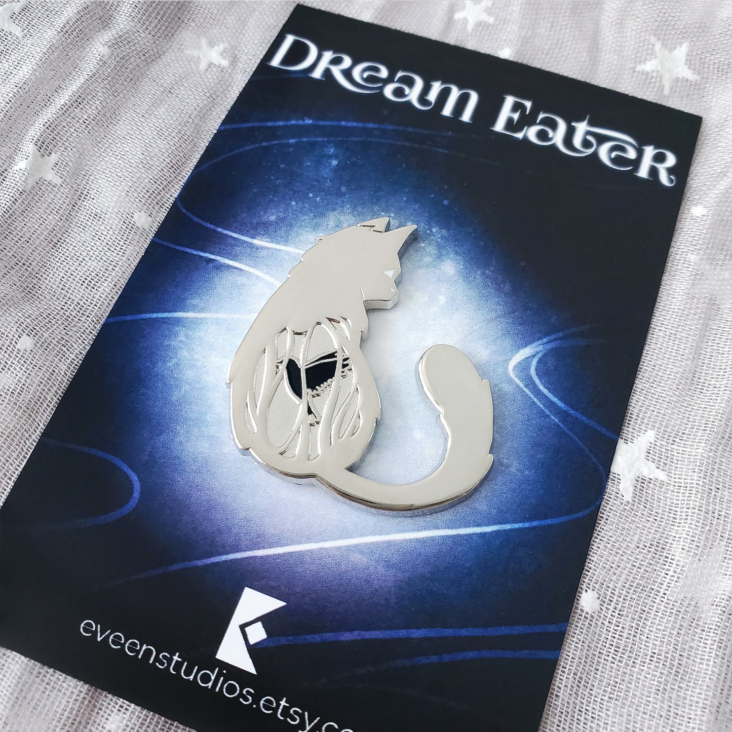 Cat Dream Eater Enamel Pin