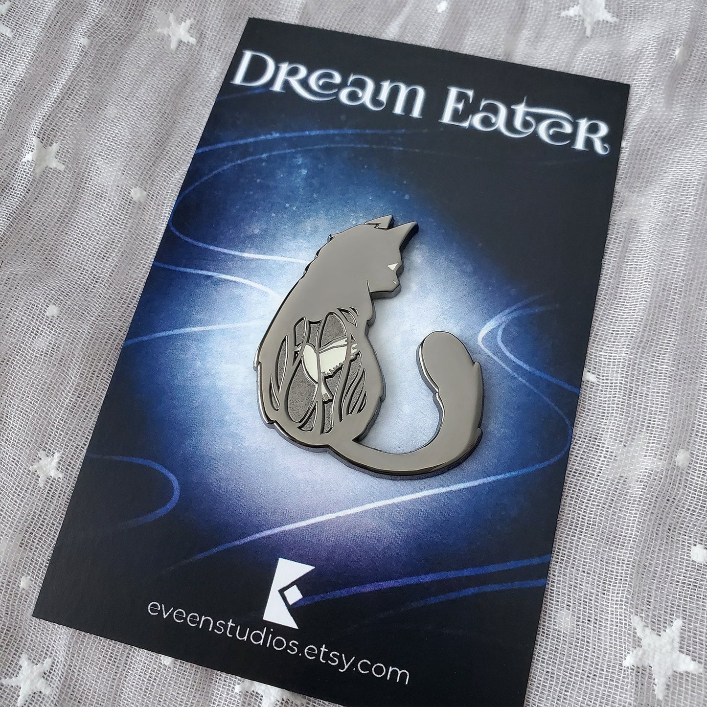 Cat Dream Eater Enamel Pin