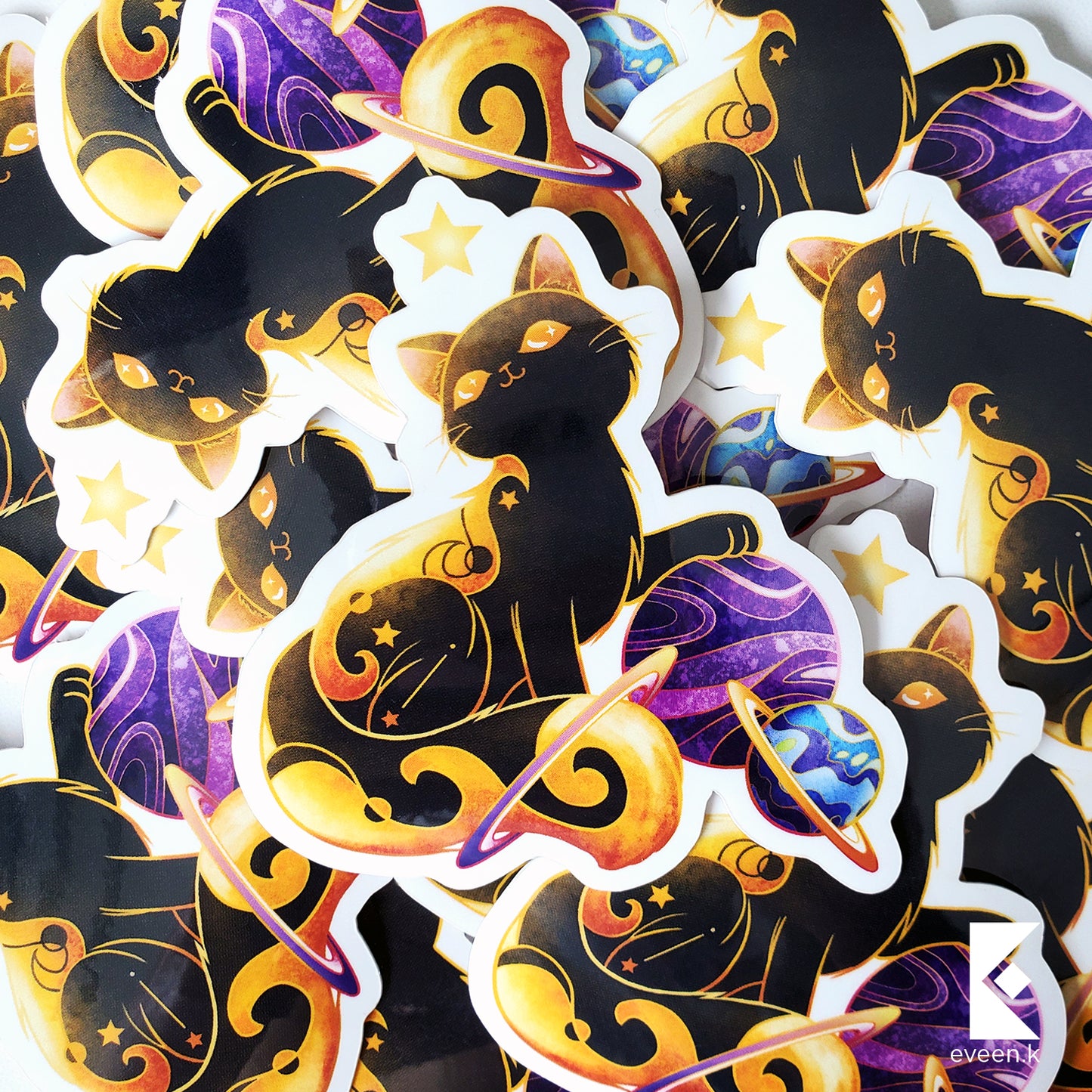 Celestial Cat Vinyl Sticker