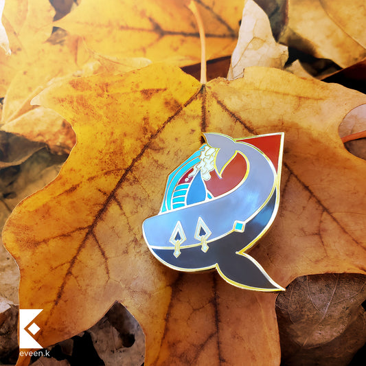 Childe Genshin Emblem Pin