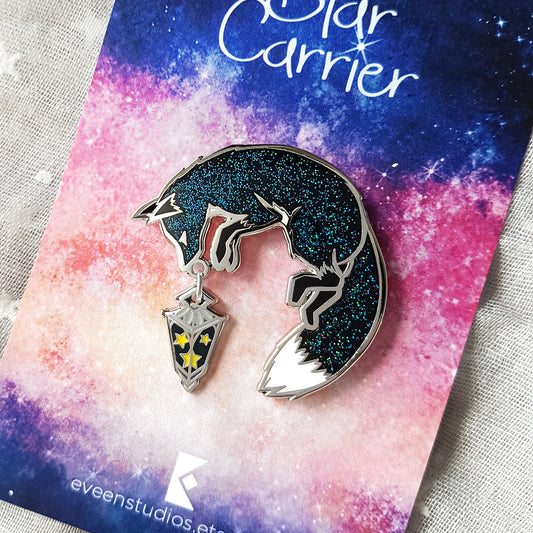Galaxy Fox Star Carrier Enamel Pin