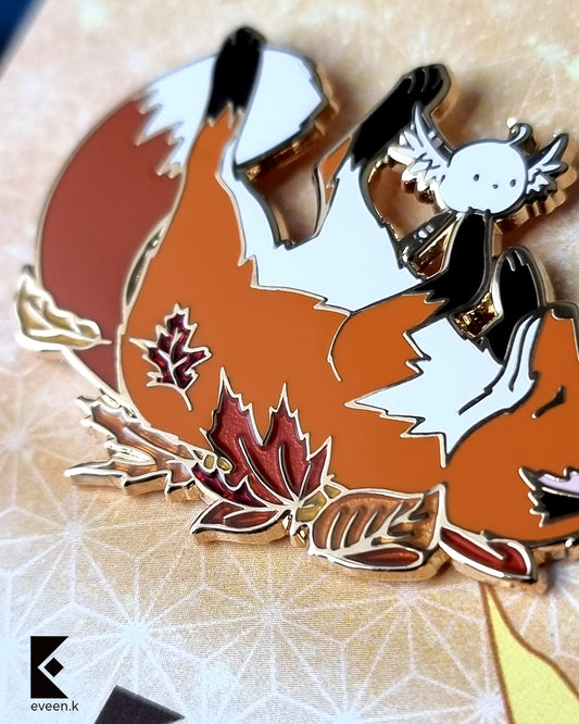 Autumn Bird x Fox Enamel Pins