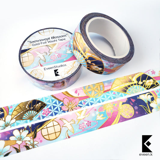 Ayaka Kamisato, Ganyu, Gold Silver Foil Washi Tape