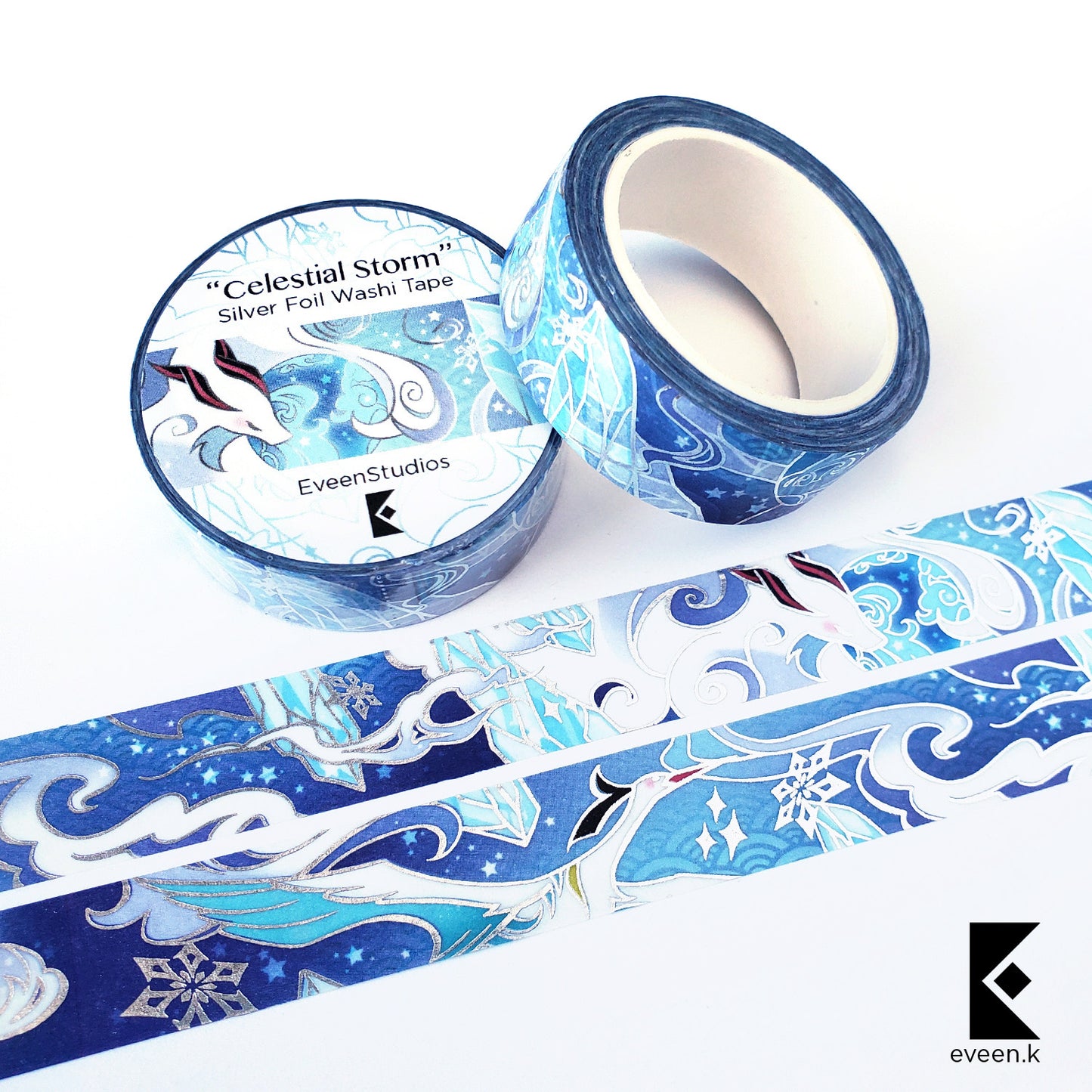 Ayaka Kamisato, Ganyu, Gold Silver Foil Washi Tape