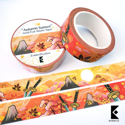 Kazuha Kaedera, Autumn Gold Foil Washi Tape