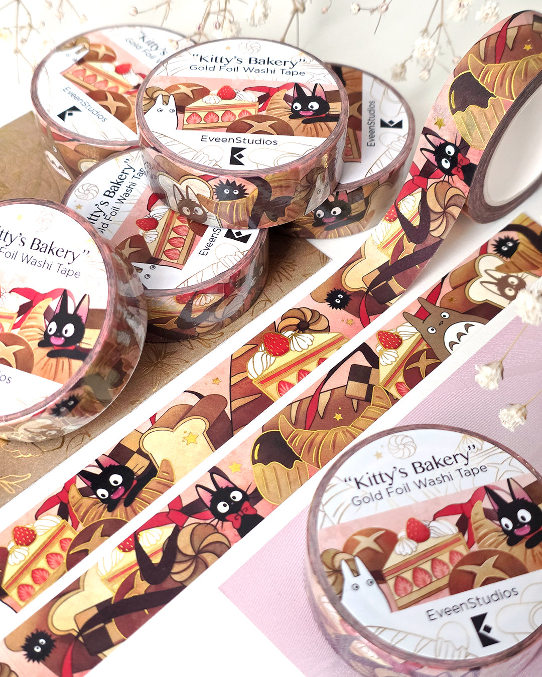 Wolf Princess, Silver Foil Washi Tape