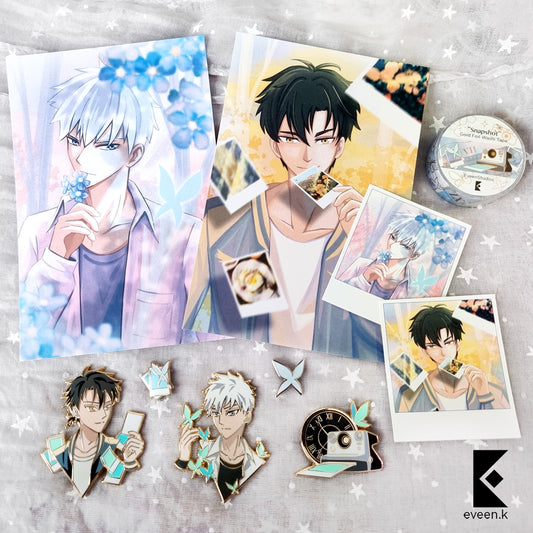 Link Click Polaroid Vinyl Stickers