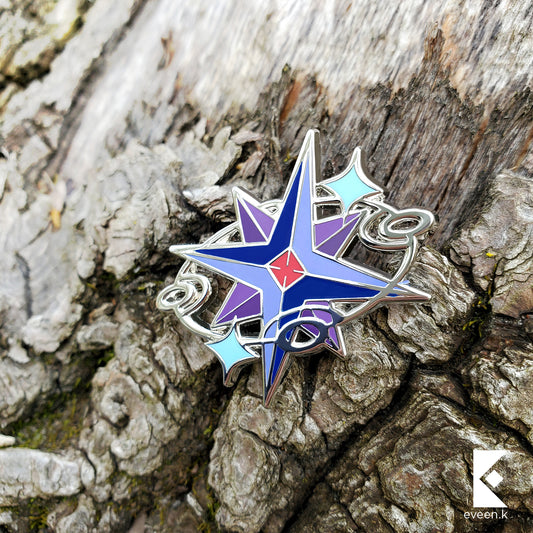 Mona Genshin Emblem Pin