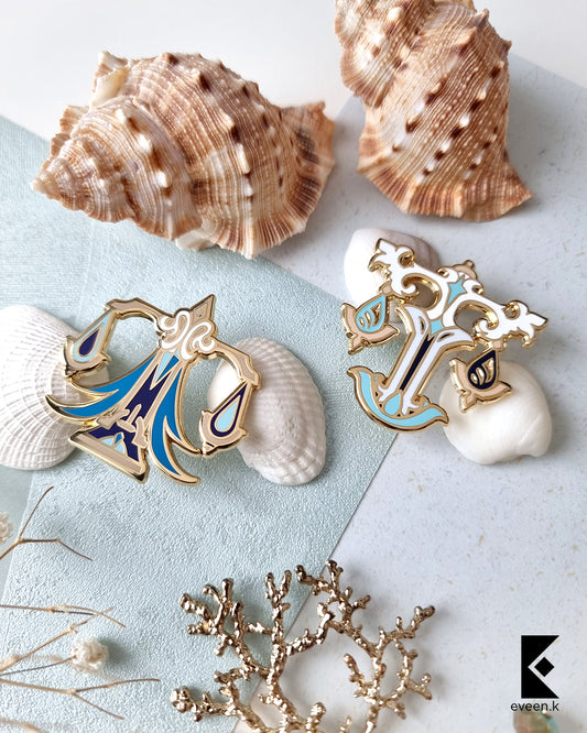 Neuvillette Genshin Emblem Pin