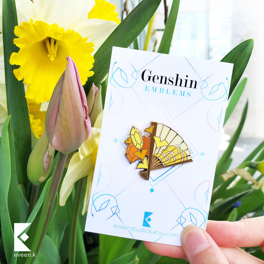 Ningguang Genshin Emblem Pin