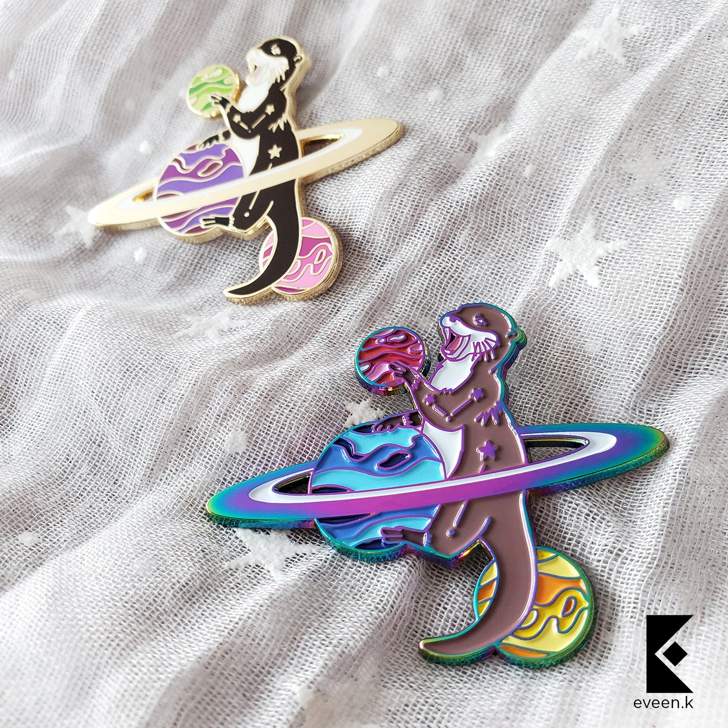 Otter Celestial Companion Enamel Pin