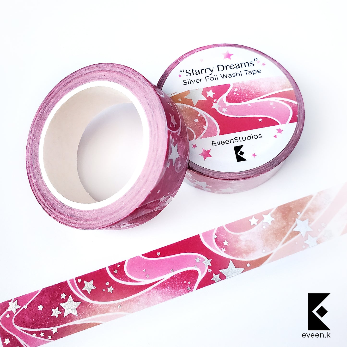 Sea of Stars, Silver Foil Washi Tape