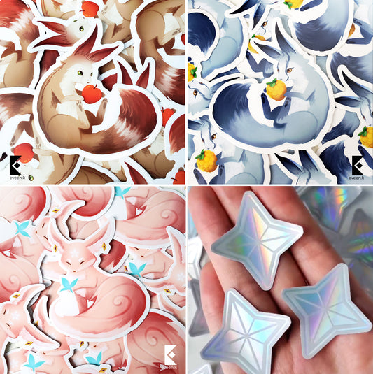 Genshin Animal Vinyl Stickers