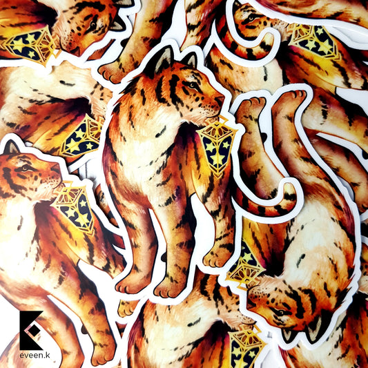 Tiger Vinyl Sticker