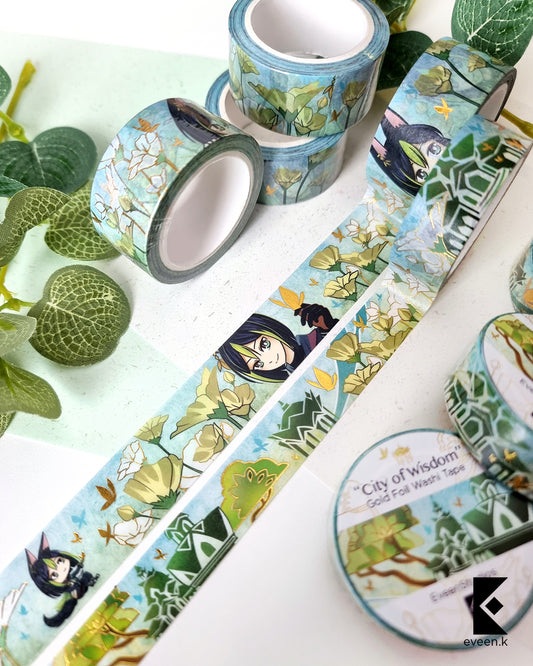 Sumeru, City of Wisdom Foil Washi Tape