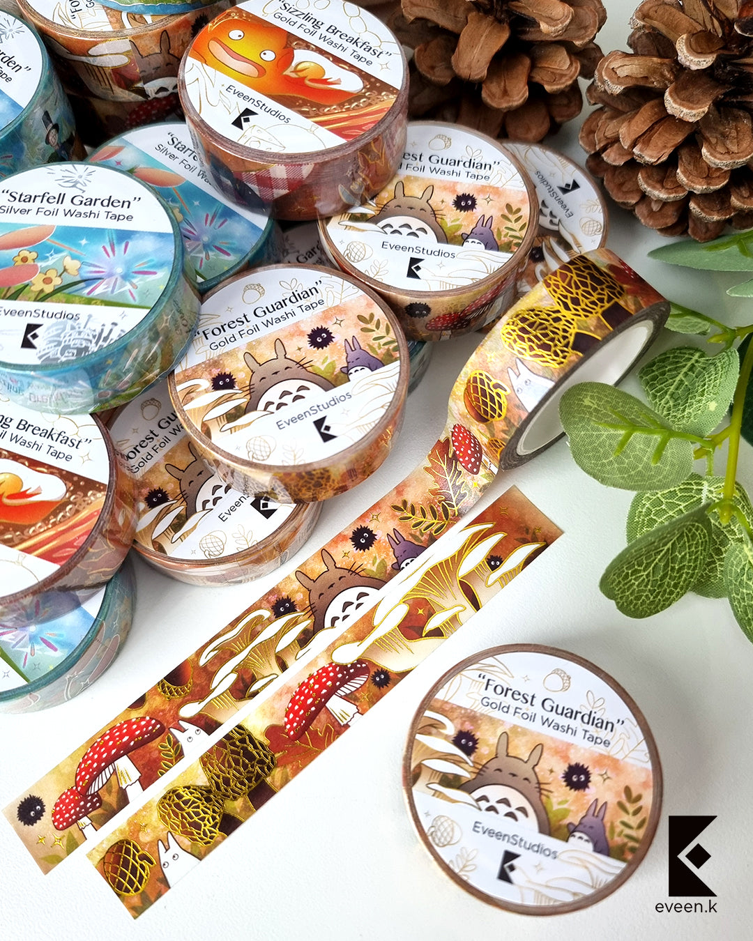 Anime Movies, Foil Washi Tape