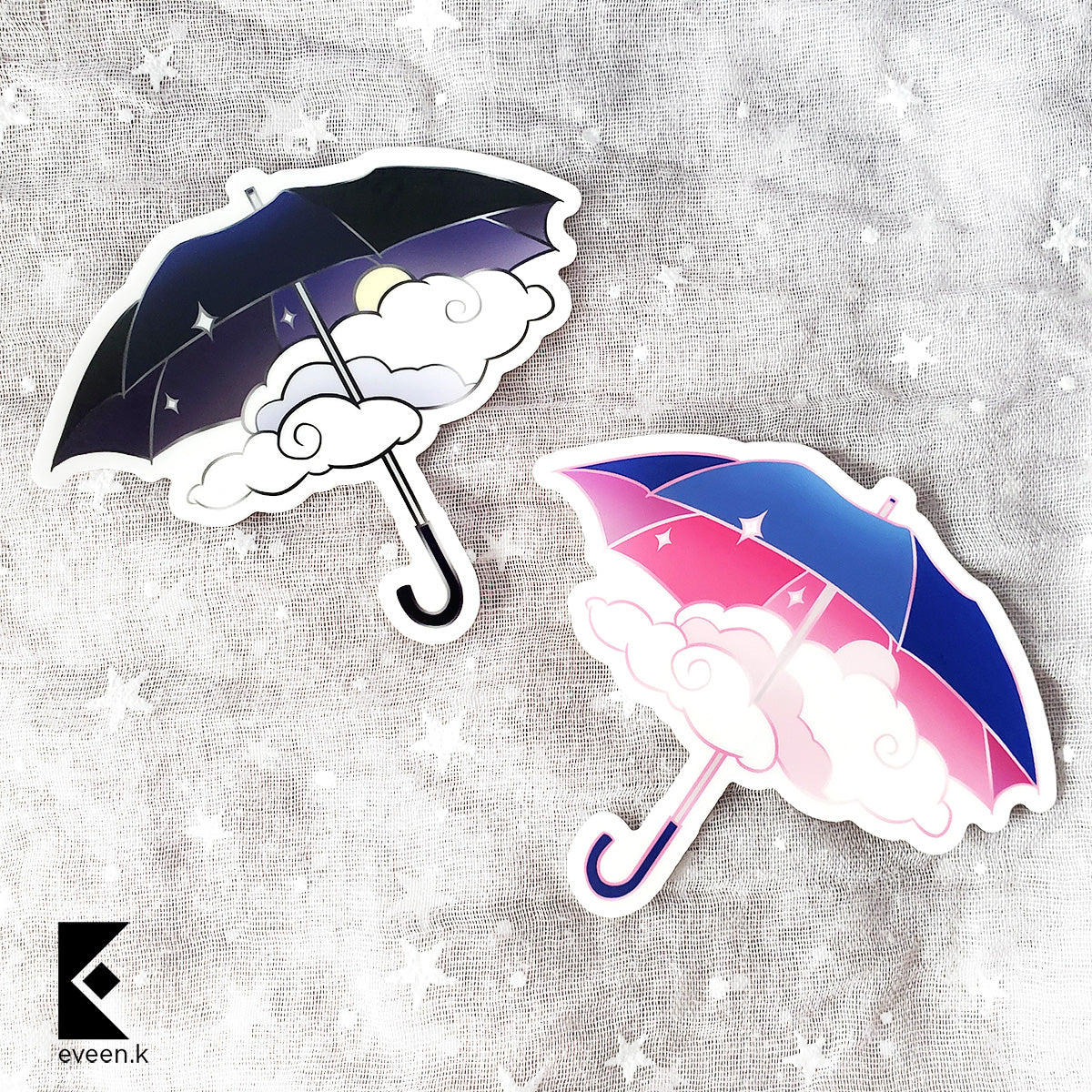 Umbrella Vinyl Sticker