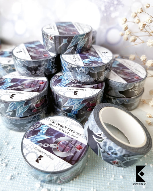 Wriothesley, The Duke's Fortress Silver Foil Washi Tape