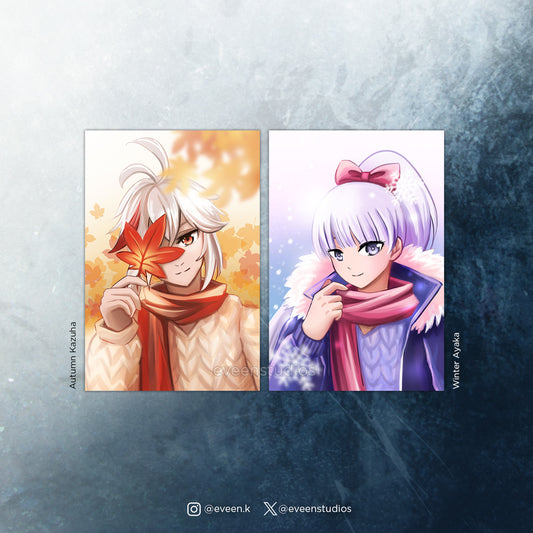 Kazuha and Ayaka Seasonal Prints