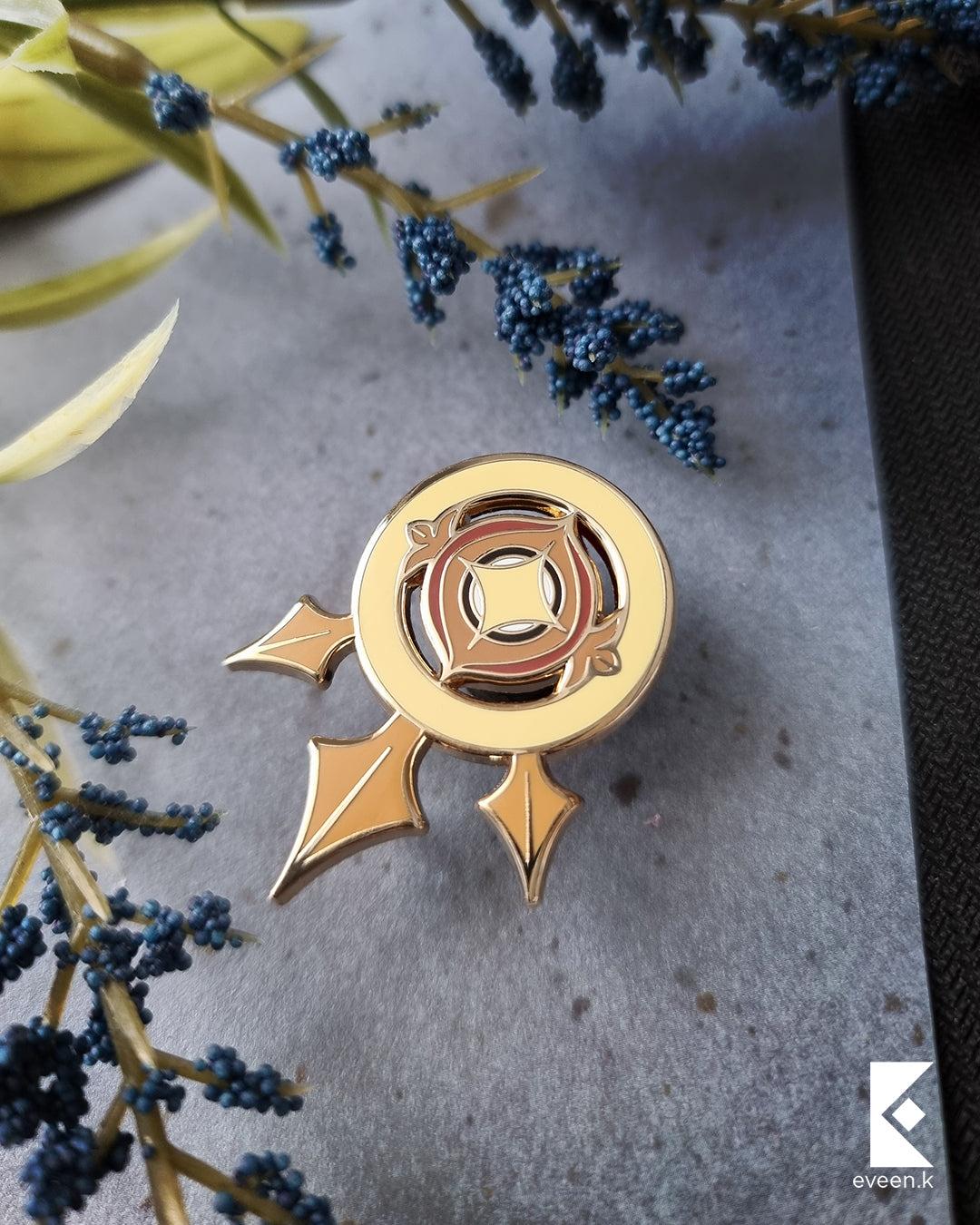 Aether Genshin Emblem Pin