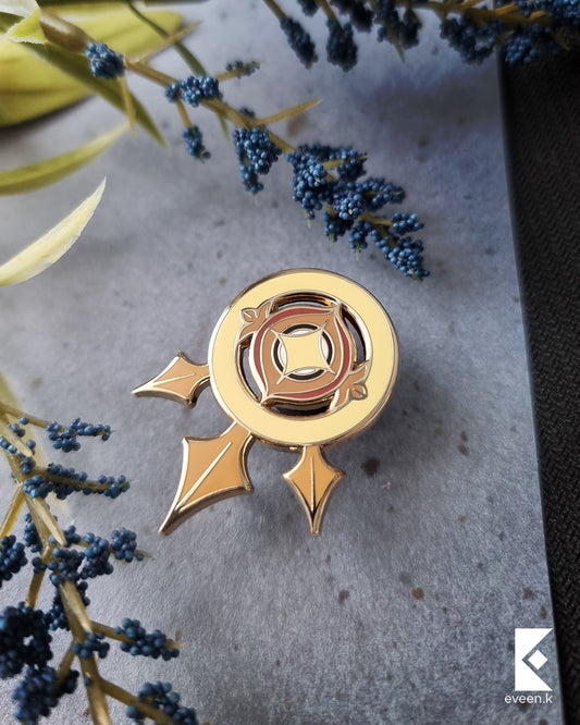 Aether Genshin Emblem Pin