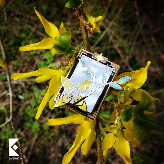 Albedo Genshin Emblem Pin