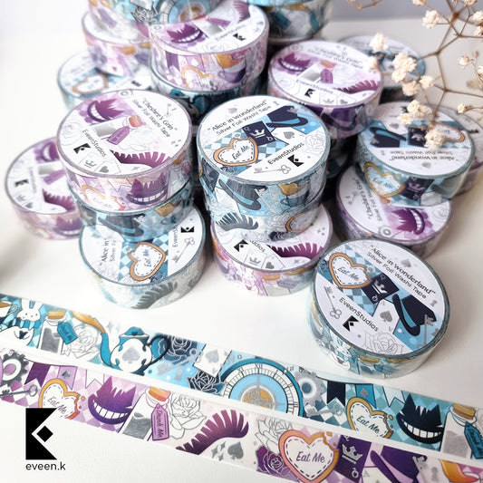 Alice in Wonderland, Foil Washi Tape