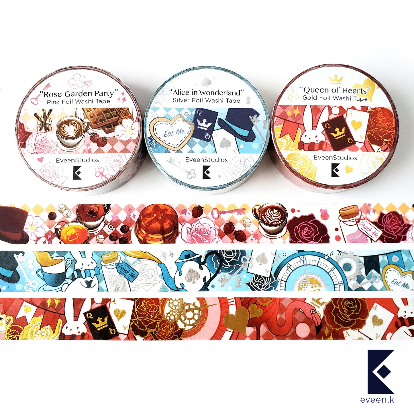 Alice in Wonderland, Foil Washi Tape