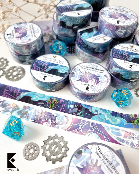 Game, Silver Foil Washi Tape