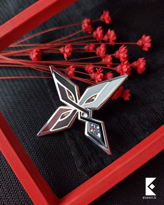 Arlecchino Genshin Emblem Pin