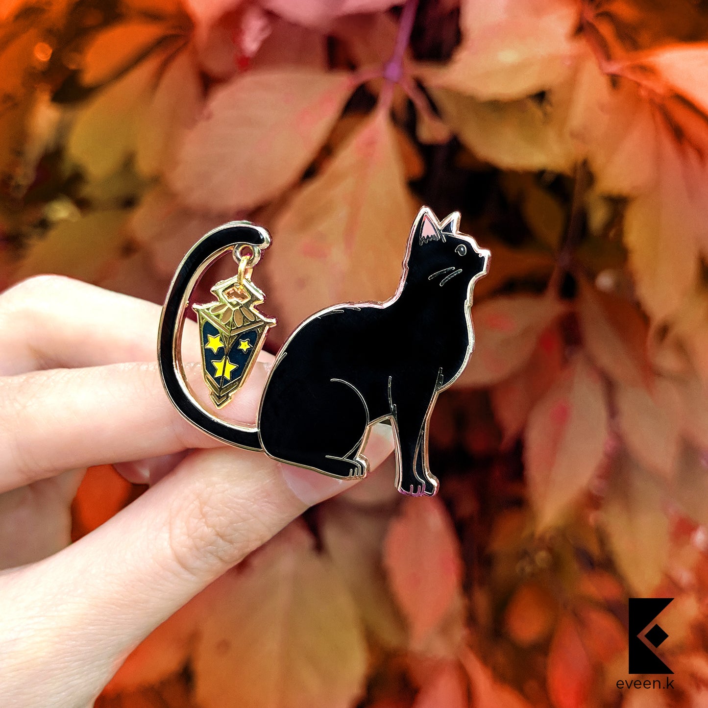 Cat Star Carrier Enamel Pin