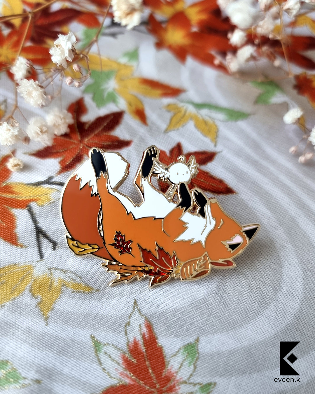 Autumn Bird x Fox Enamel Pins