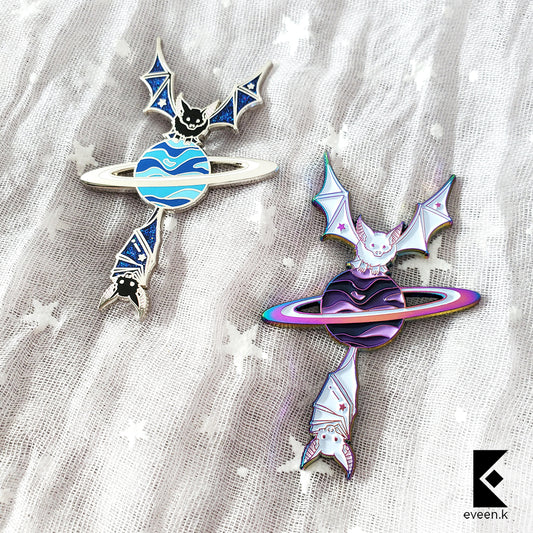 Bat Celestial Companion Enamel Pin