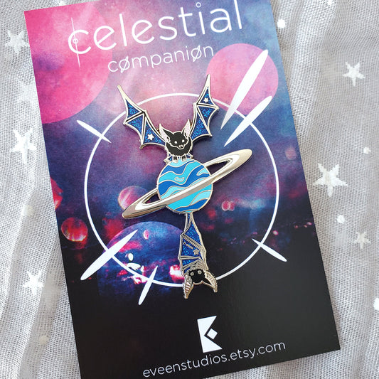Bat Celestial Companion Enamel Pin