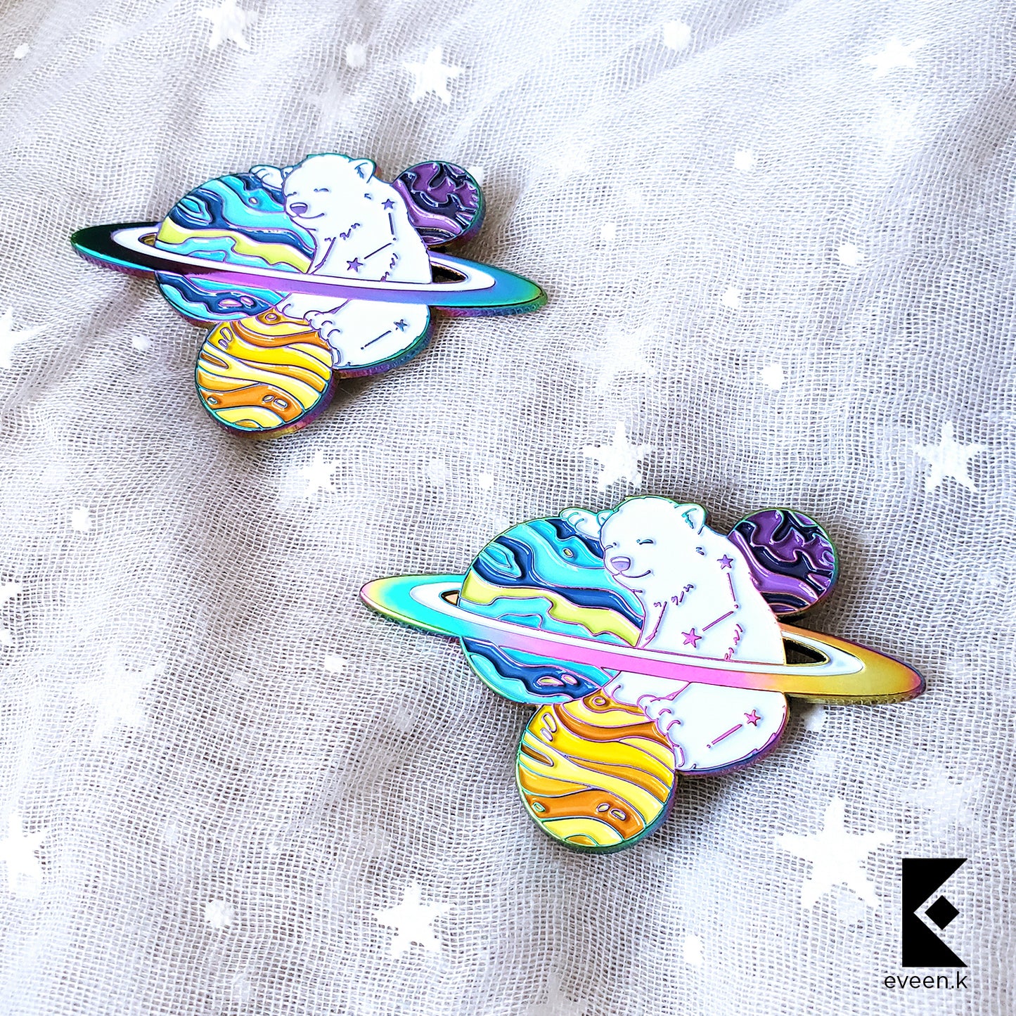 Bear Celestial Companion Enamel Pin