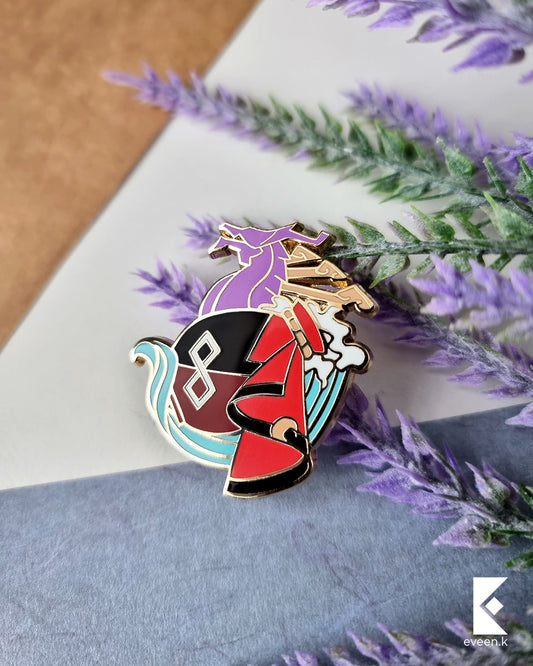 Beidou Genshin Emblem Pin