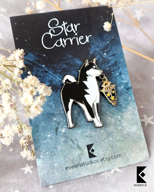 Husky Star Carrier Enamel Pin