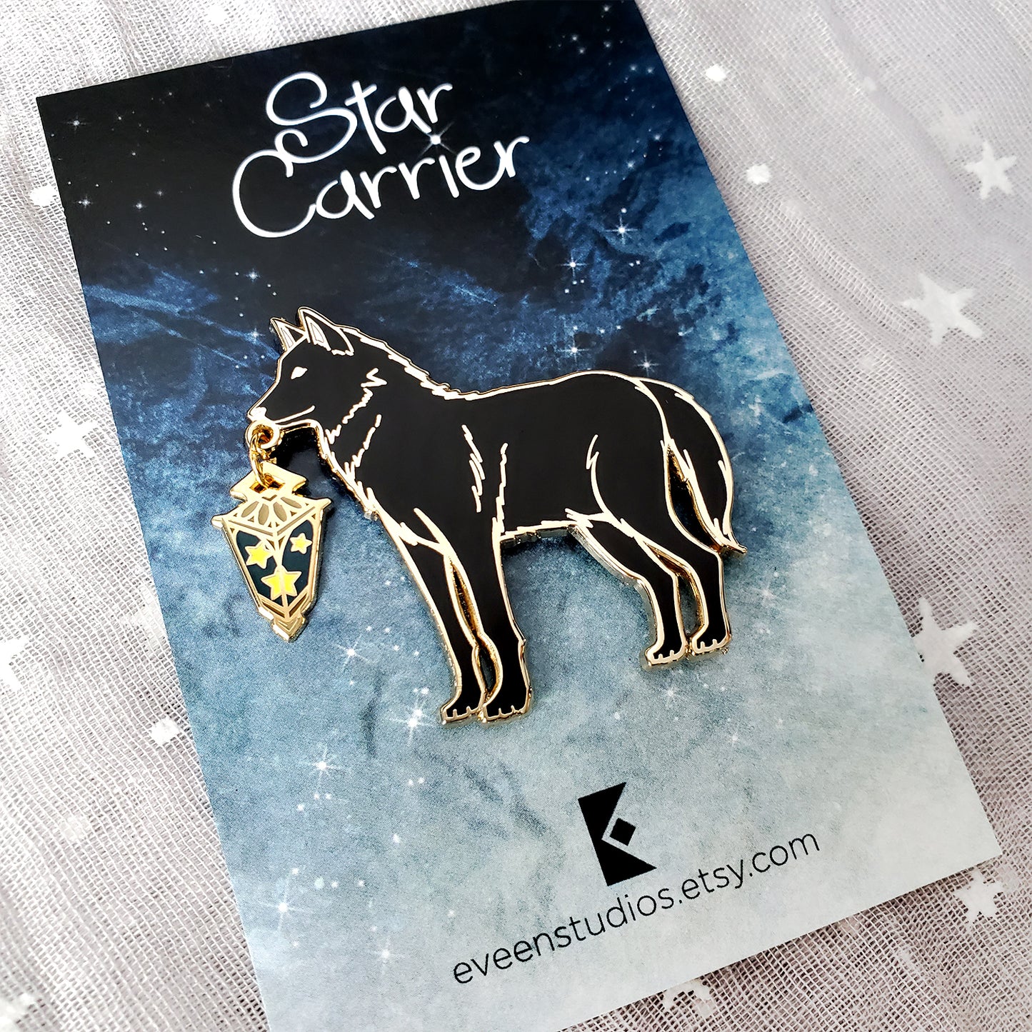 Wolf Star Carrier Enamel Pin