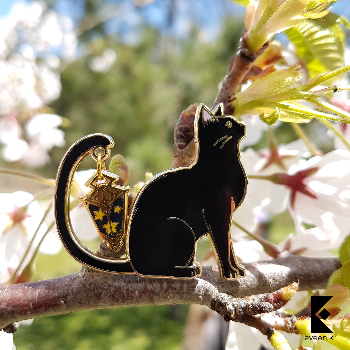 Cat Star Carrier Enamel Pin
