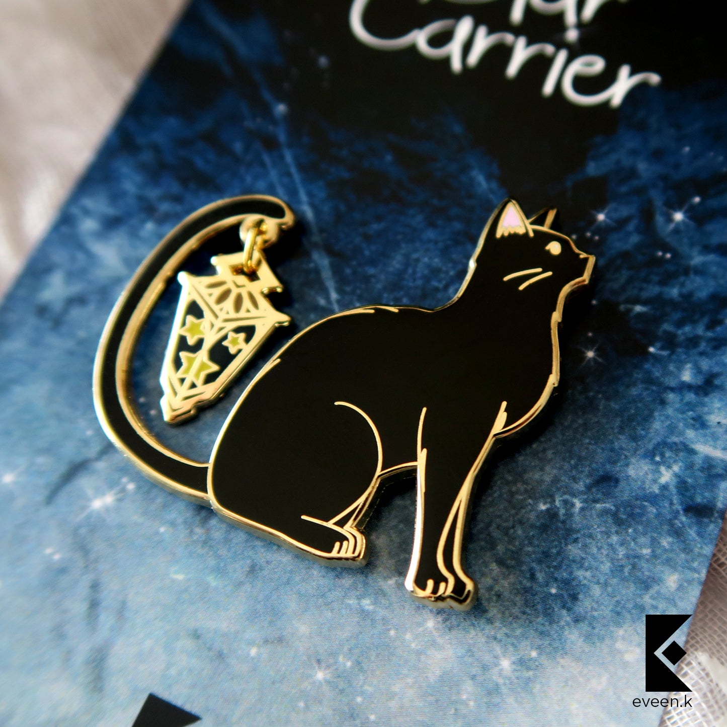 Cat Star Carrier Enamel Pin