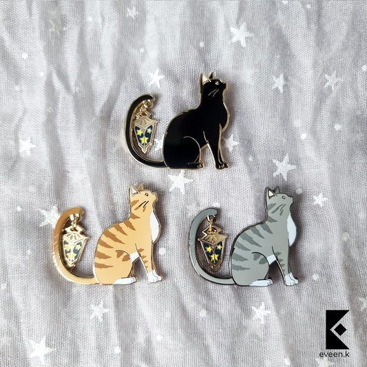 Cat Star Carrier Enamel Pin