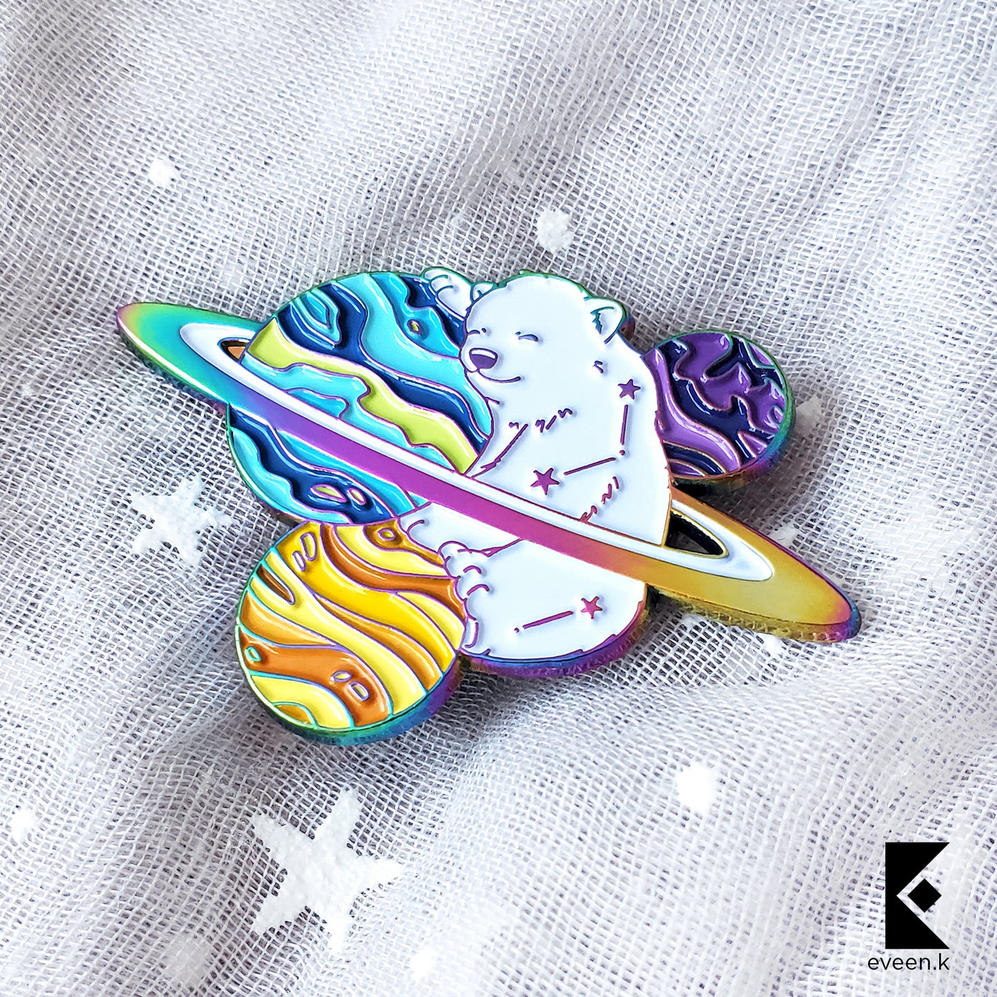 Bear Celestial Companion Enamel Pin