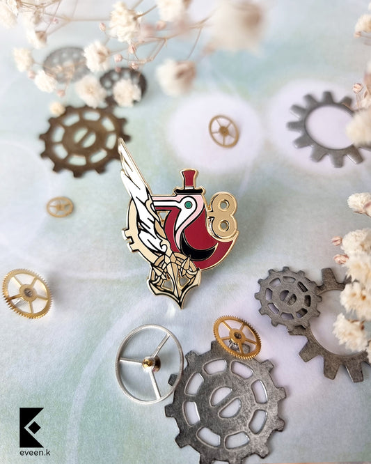 Charlotte Genshin Emblem Pin