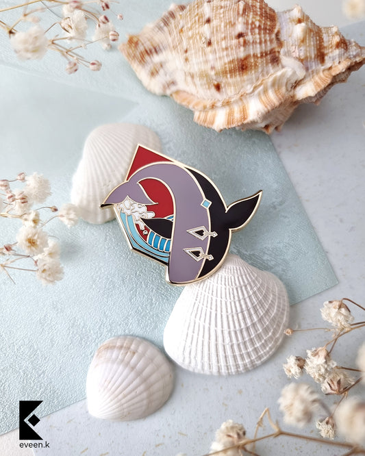 Childe Genshin Emblem Pin