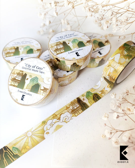 Liyue, City of Geo Foil Washi Tape