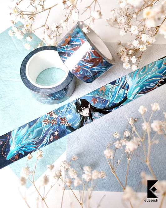 Water Dragon, Dan Heng, Imbibitor Lunae, Rose Gold Foil Washi Tape