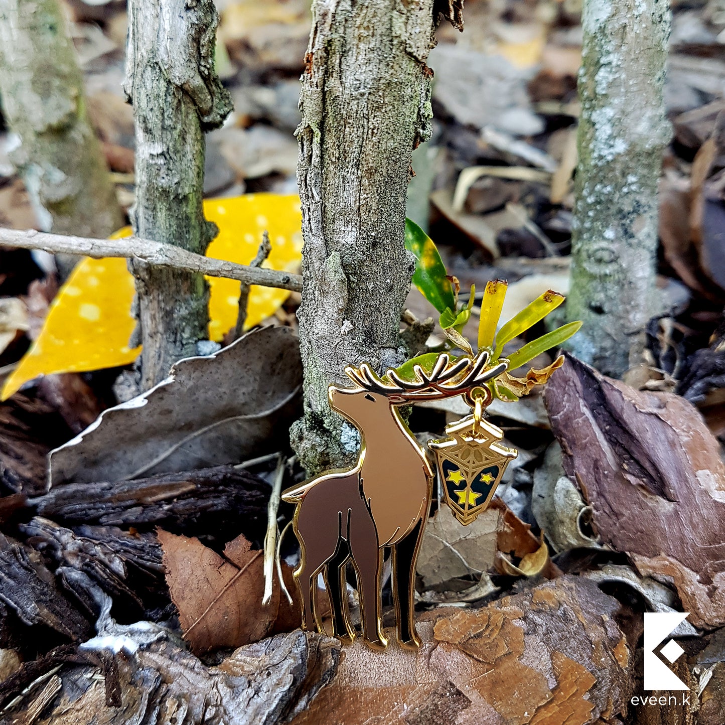 Deer Star Carrier Enamel Pin